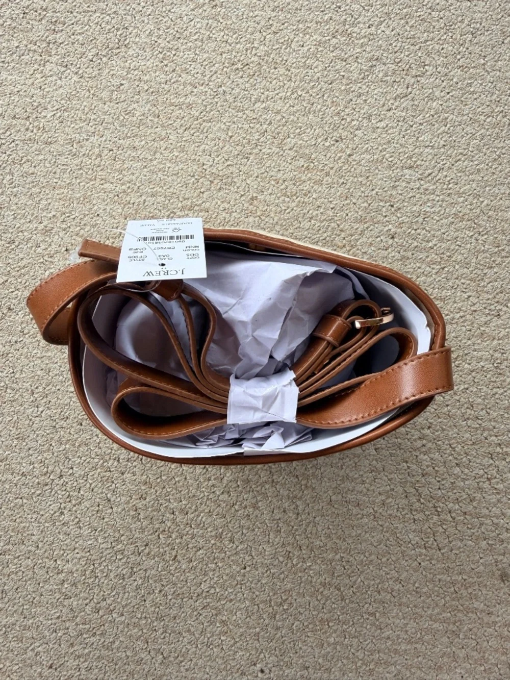 NWT J. Crew Factory Canvas Bucket Bag